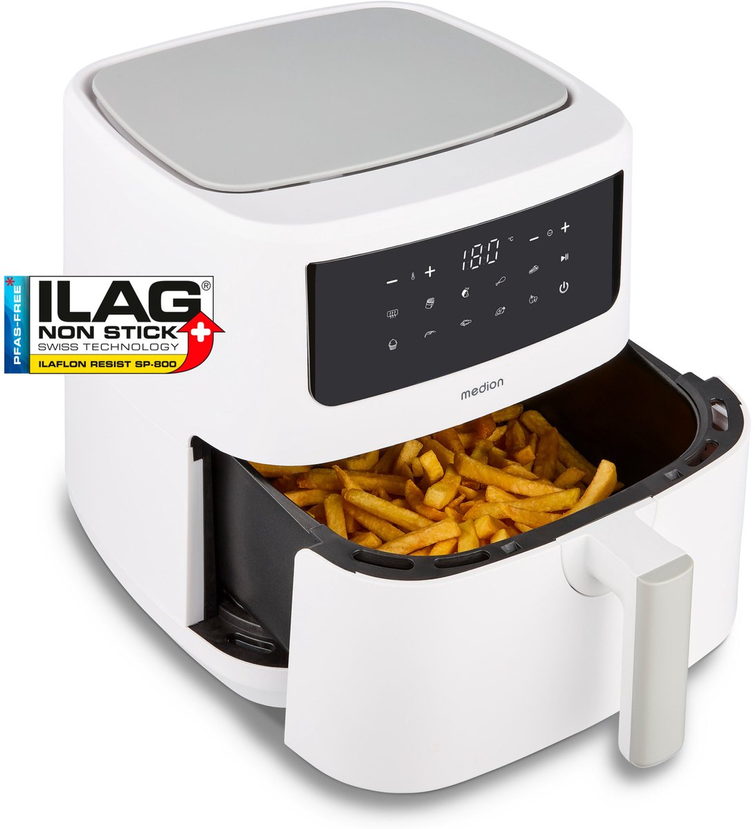 MEDION P10 XL Heteluchtfriteuse (6,8 L XXL, Airfryer, - MEDION - €42,95