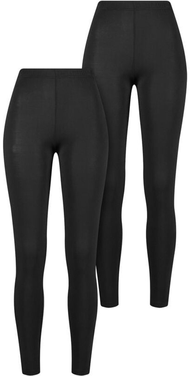 Urban Classics Bamboo Legging Dames Legging – L Zwart