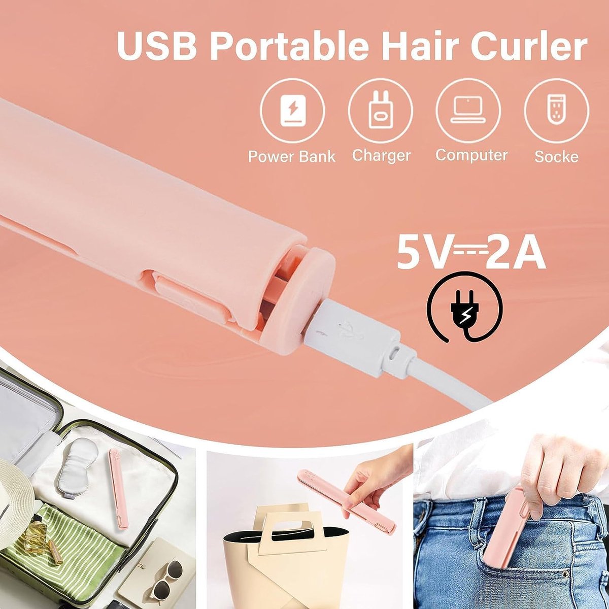 Mini krultang met dubbele functie - 17×3,5×3,5 cm - 2025 - afbeelding 2