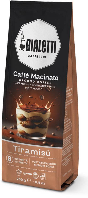 Bialetti Tiramisu - Gemalen Koffie - 250 gram