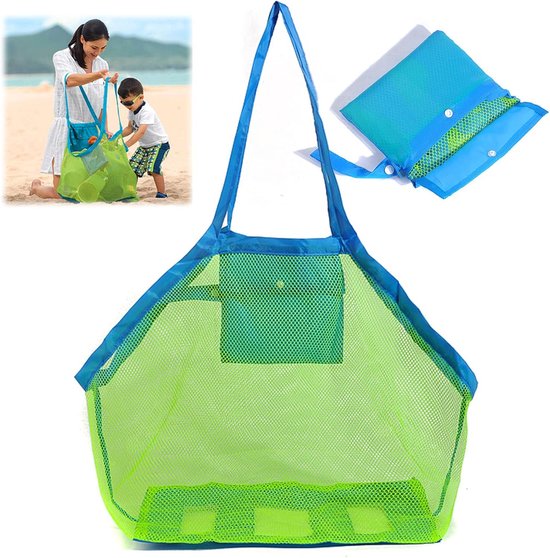 Sac à Jouets De Plage Pour Enfants, Sac De Plage Léger Et Durable En Maille, Sac