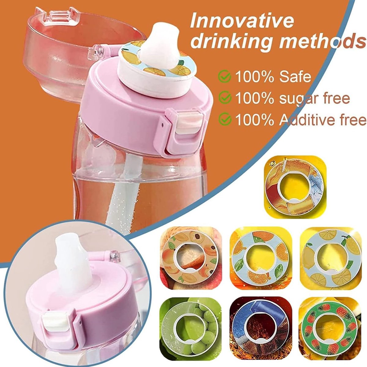 Waterfles met infuser rood | Specialist in drinkflessen bedrukken Waterfles met infuser rood | Specialist in drinkflessen bedrukken