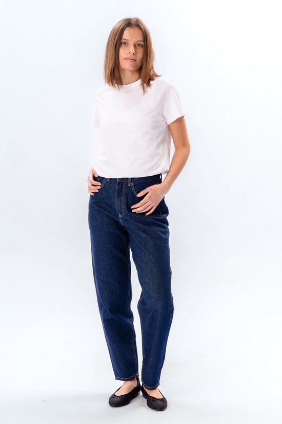 The Original Performance Mom Jeans - Jeans Femme - Denim Bleu Foncé - Mom Fit - Taille Haute