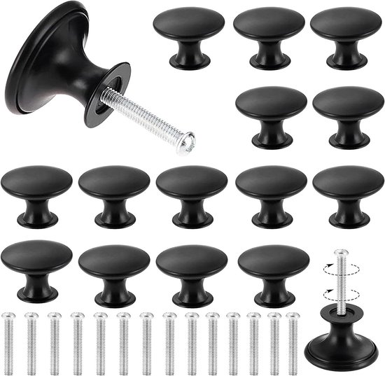 Meubelknoppen, Verpakking Van 12, 31 Mm Kastknoppen Van Acryl En Zinklegering Ladeknoppen Massief Ruitvormige Keukenknoppen Knop Met Schroeven Voor Badkamer Kasten Laden P 010467345233