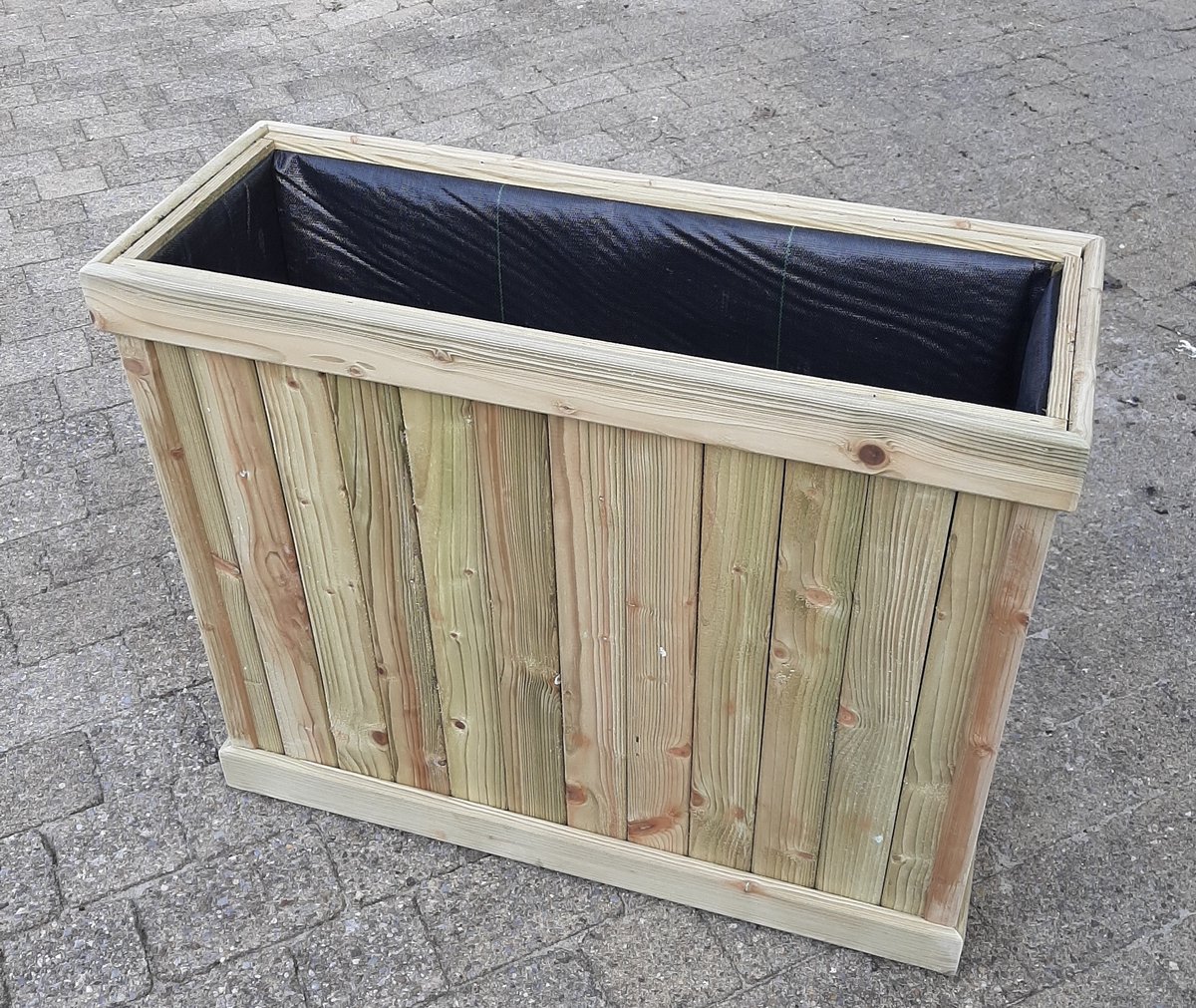 Plantenbak bloembak balkonbak grenen hout geïmpregneerd 87x33x73cm