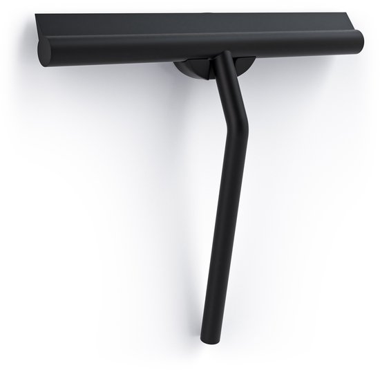 Sanova Luxe Silicone Douchewisser Zwart - Zelfklevende Ophanghaak - Raamwisser - Trekker Douche en Badkamer - Vloertrekker