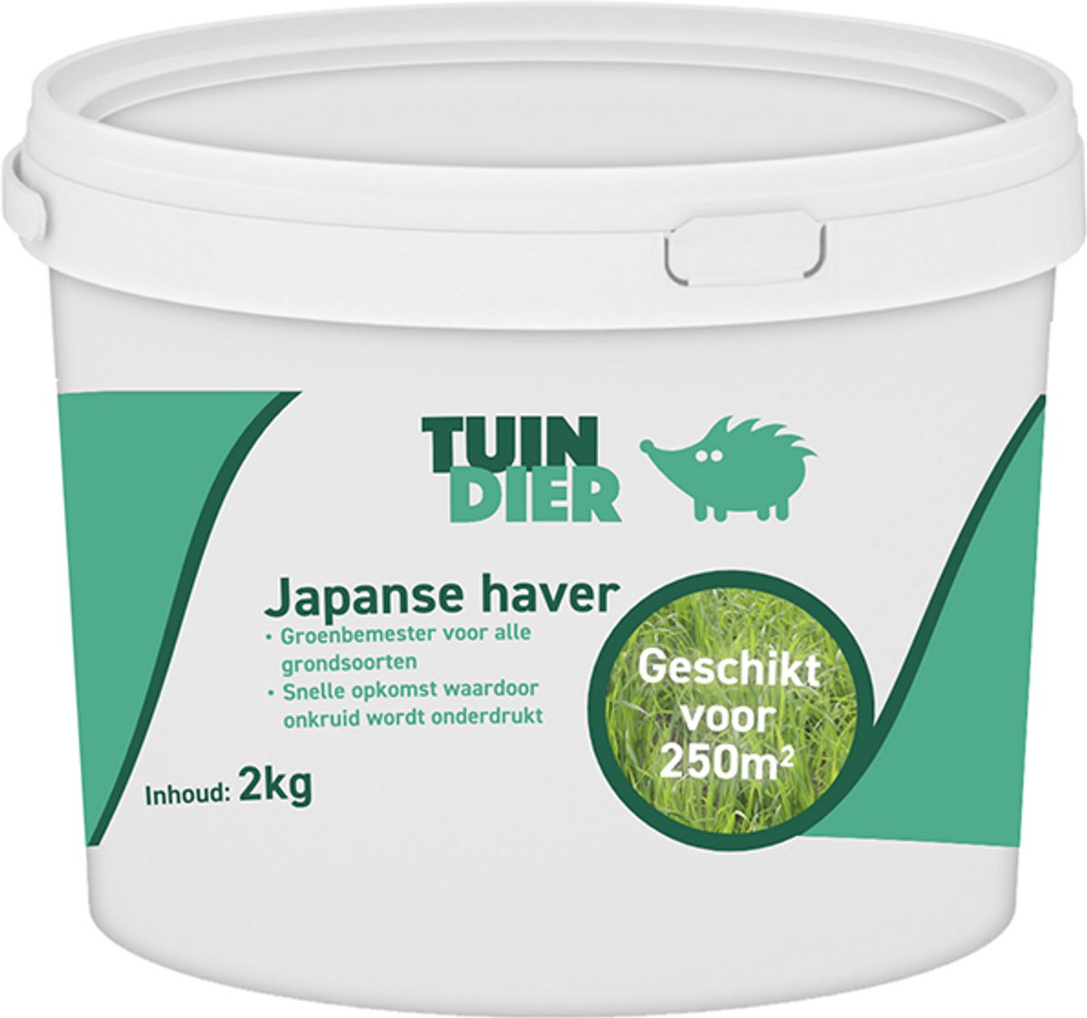Japanse haver | Groenbemester | Geschikt voor moestuin | 3 jaar kiemkracht door handige bewaaremmer | 2 kilogram | 2.000 gram |