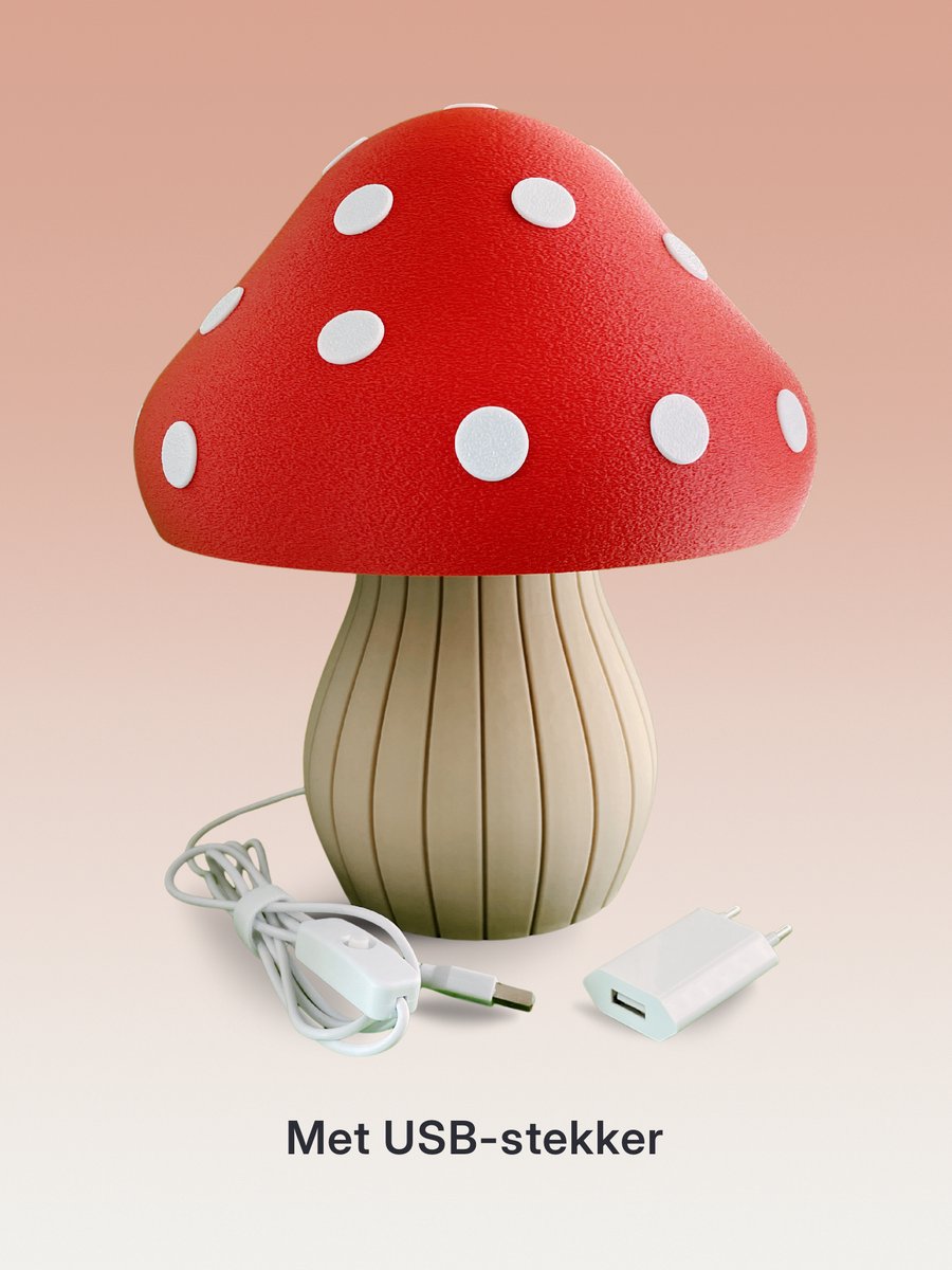 POFET Houten Paddestoel Tafellamp LED Paddestoel Tafellamp POFET Houten Paddestoel Tafellamp LED Paddestoel Tafellamp