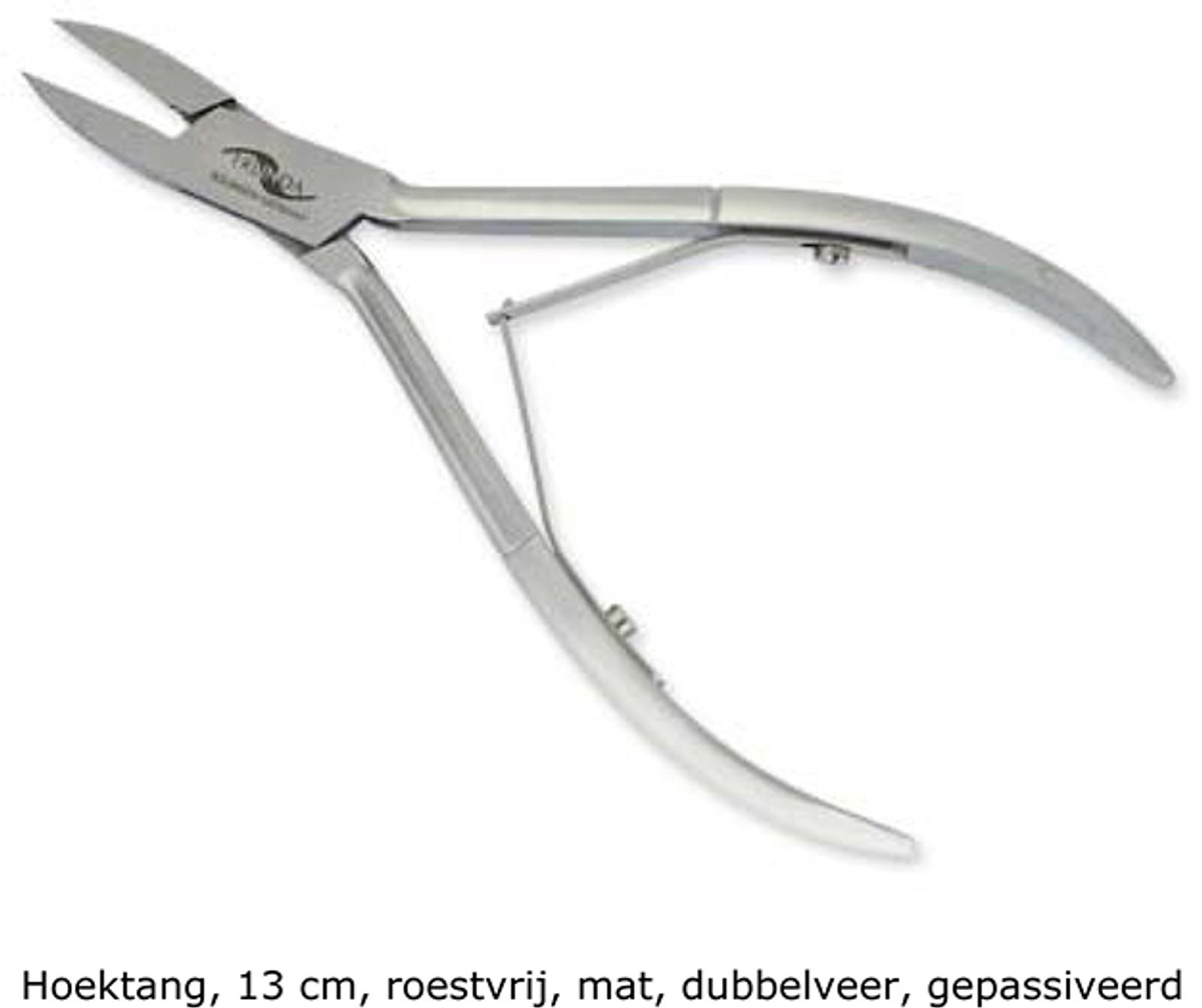 Erlinda - Professionele Hoektang - o.a. voor ingegroeide Teennagels - ICE gehard chirurgisch staal - Extreem scherp - 13 cm.