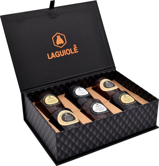 Laguiole Geurkaarsen - Giftset - 6 Luxe Kaarsen - Whisky Cognac en Rum