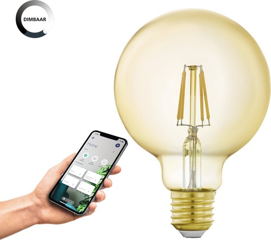 EGLO connect.z  Smart LED Lamp - E27 - Ø 9,5 cm - 2200K - Dimbaar - Zigbee