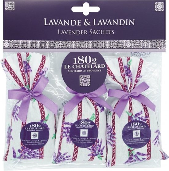 Geurzakjes lavendel en lavandin (3 x 18 gram) Lavendel