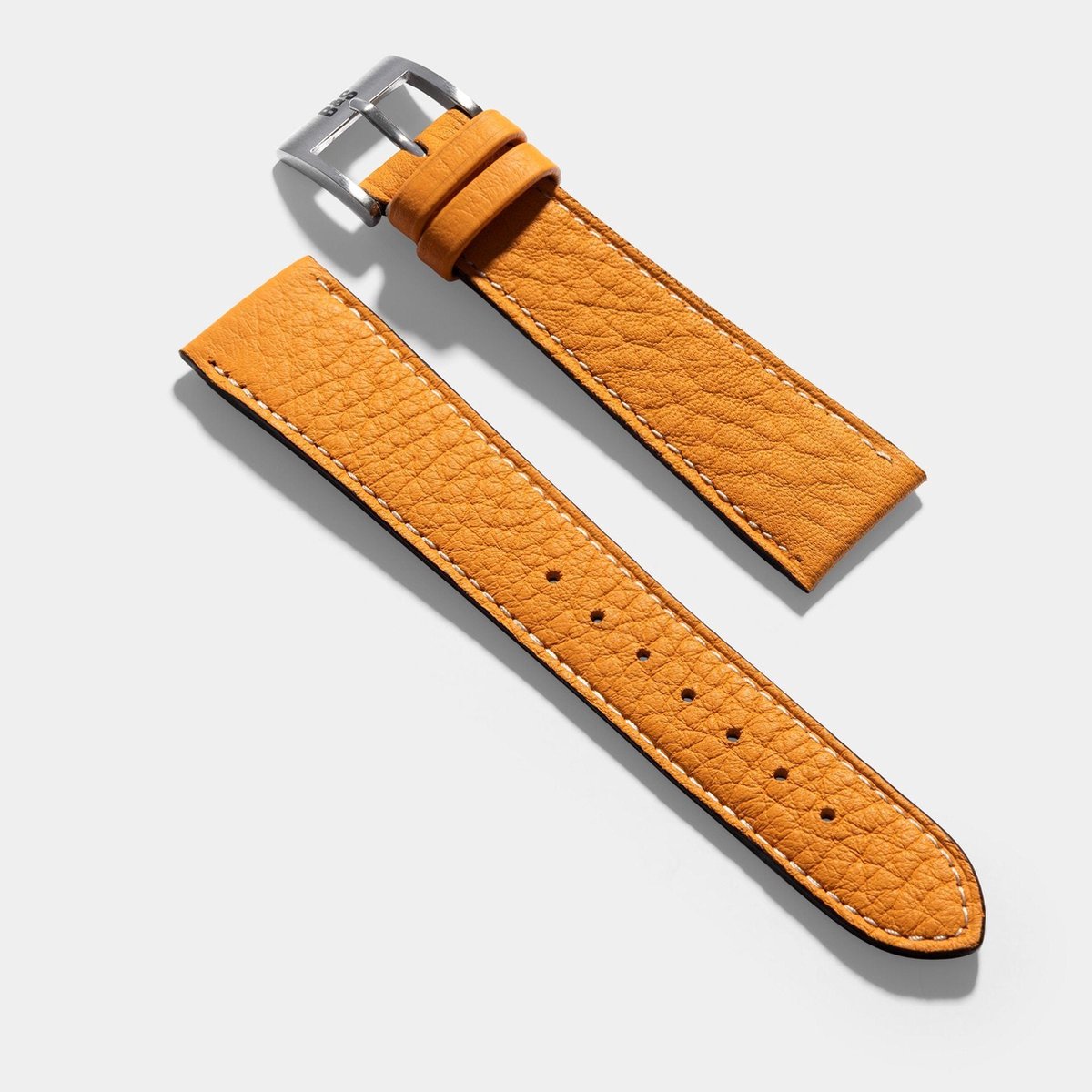 BS Leren Horlogeband Luxury - Taurillon Moutarde - 20mm