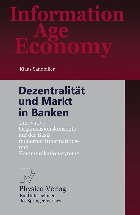 Dezentralität und Markt in Banken - cover