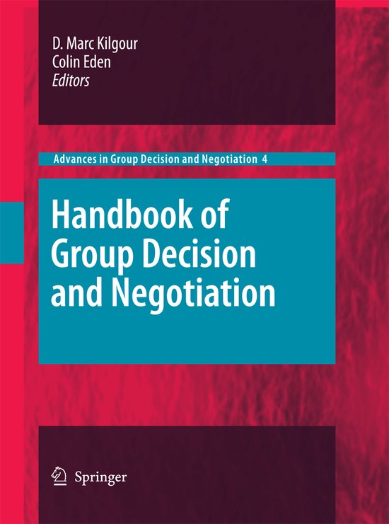 Advances in Group Decision and Negotiation4- Handbook of Gro ... - cover