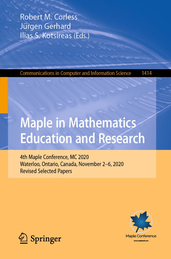 Communications in Computer and Information Science1414- Mapl ... - cover