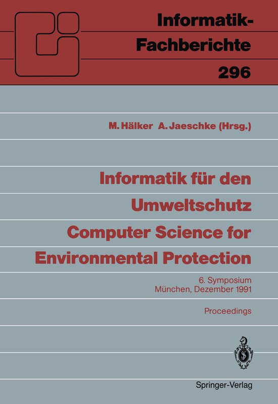 Informatik für den Umweltschutz / Computer Science for Envi ... - cover