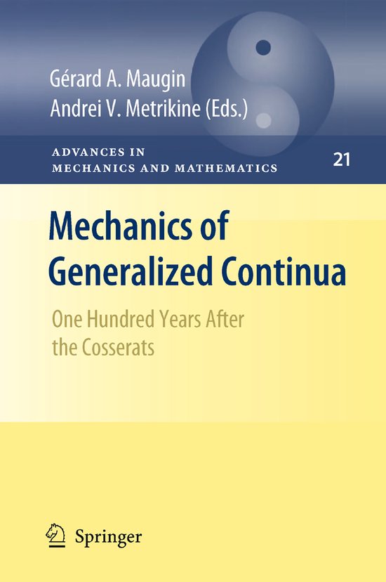 Mechanics of Generalized Continua - cover