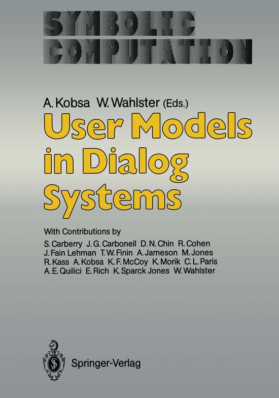 User Models in Dialog Systems - cover