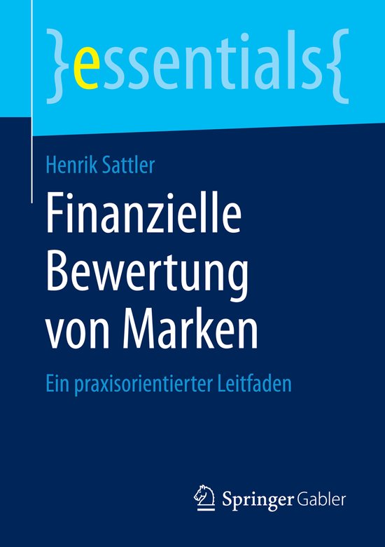 Finanzielle Bewertung von Marken - cover