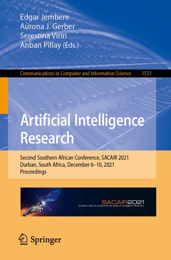 Communications in Computer and Information Science1551- Arti ... - cover