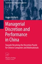 Managerial Discretion And Performance In China