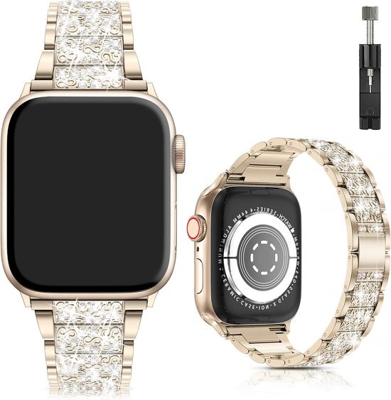 Bling Banden Compatibel met Apple Watch Band 38mm 40mm 41mm 42mm Series 10 Vintage. bol