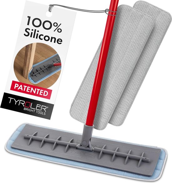 Spray, vloerwisser met spray, microvezel mop met 3 wasbare pads, waterreservoir 500 ml, 1 x borstel en 1 x bezemhouder voor hardhout, marmer, laminaat, vinyl, tegels Spray, vloerwisser met spray, microvezel mop met 3 wasbare pads, waterreservoir 500 ml, 1 x borstel en 1 x bezemhouder voor hardhout, marmer, laminaat, vinyl, tegels