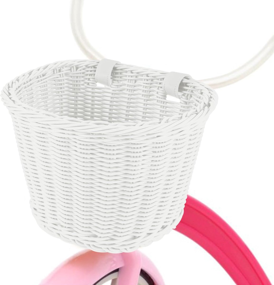 Fietsmand Kind Voorop, Kinderfietsmand voor Meisjes Jongens Pop Prinses Stuur, UNOLIGA Handgeweven Fietsmand voor Kinderfiets, Strak en Stevig