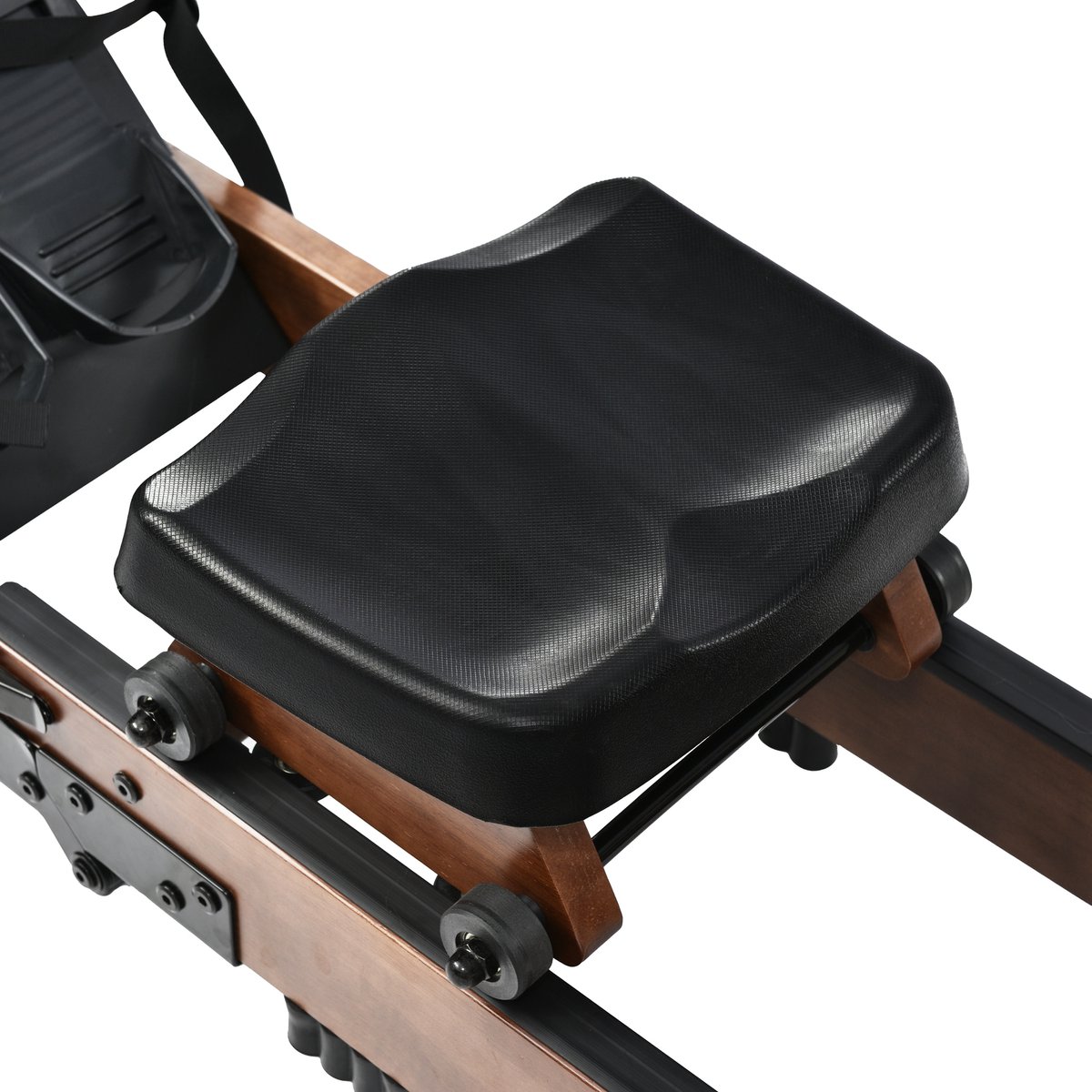 Afbeelding 2 van Sweiko Opvouwbare Waterweerstand Roeimachine met Cinema Kaart APP, Indoor Home Fitness Roeimachine