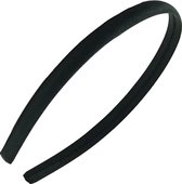 Fako Fashion® - Diadeem - Hoofdband - Haarband - Satijn - 10mm - Zwart
