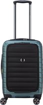 Delsey Shadow 5.0 Cabin Trolley Expandable Front Pocket green