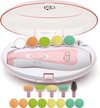 Luxe Elektrische nagelvijl 20 In 1 Royal Angels voor Baby, Nagelverzorging, Nail Clippers,Veilige Elektrische Baby Nail Trimmer, Baby Nail File Kit, Extra Vervanging Hoofden, Pasgeboren Peuter Tenen en Vingernagels, Trim en Polish (roze))