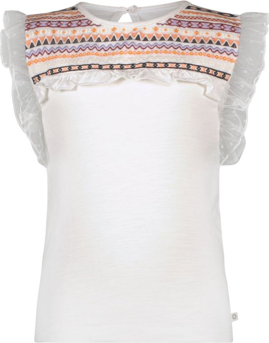 Like Flo - T-Shirt Gaia - Lilac Embroidery - Maat 110