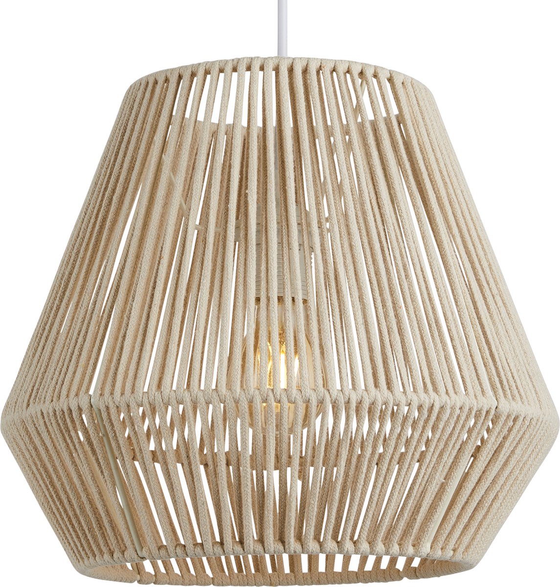 Lighto | Hanglamp Rotan Naturel Ø32 cm - Plafondlamp - Japandi Lamp - Eetkamer - Slaapkamer - Woonkamer - Reed