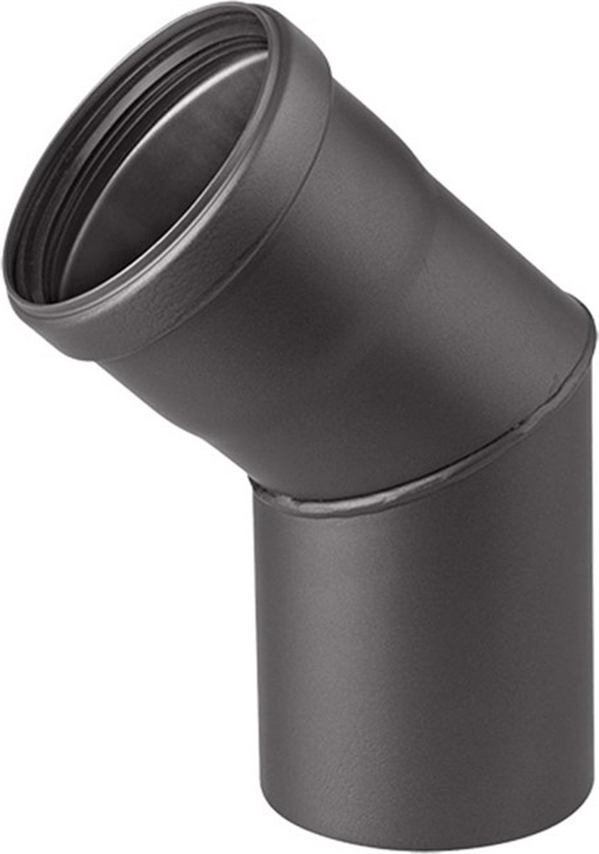 Nedco Pelletkachel Bocht 45 Graden 80mm Zwart