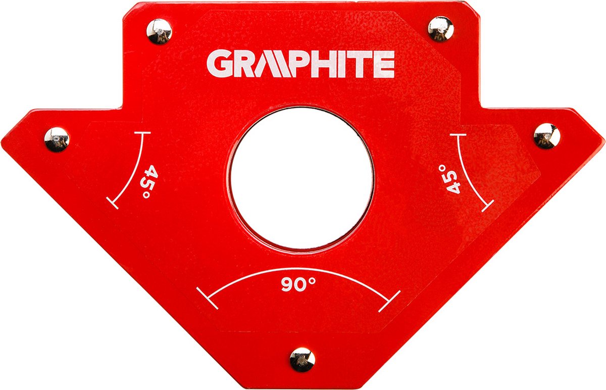 Graphite Magnetische Laswinkelhaak 122x190x25mm - Graphite
