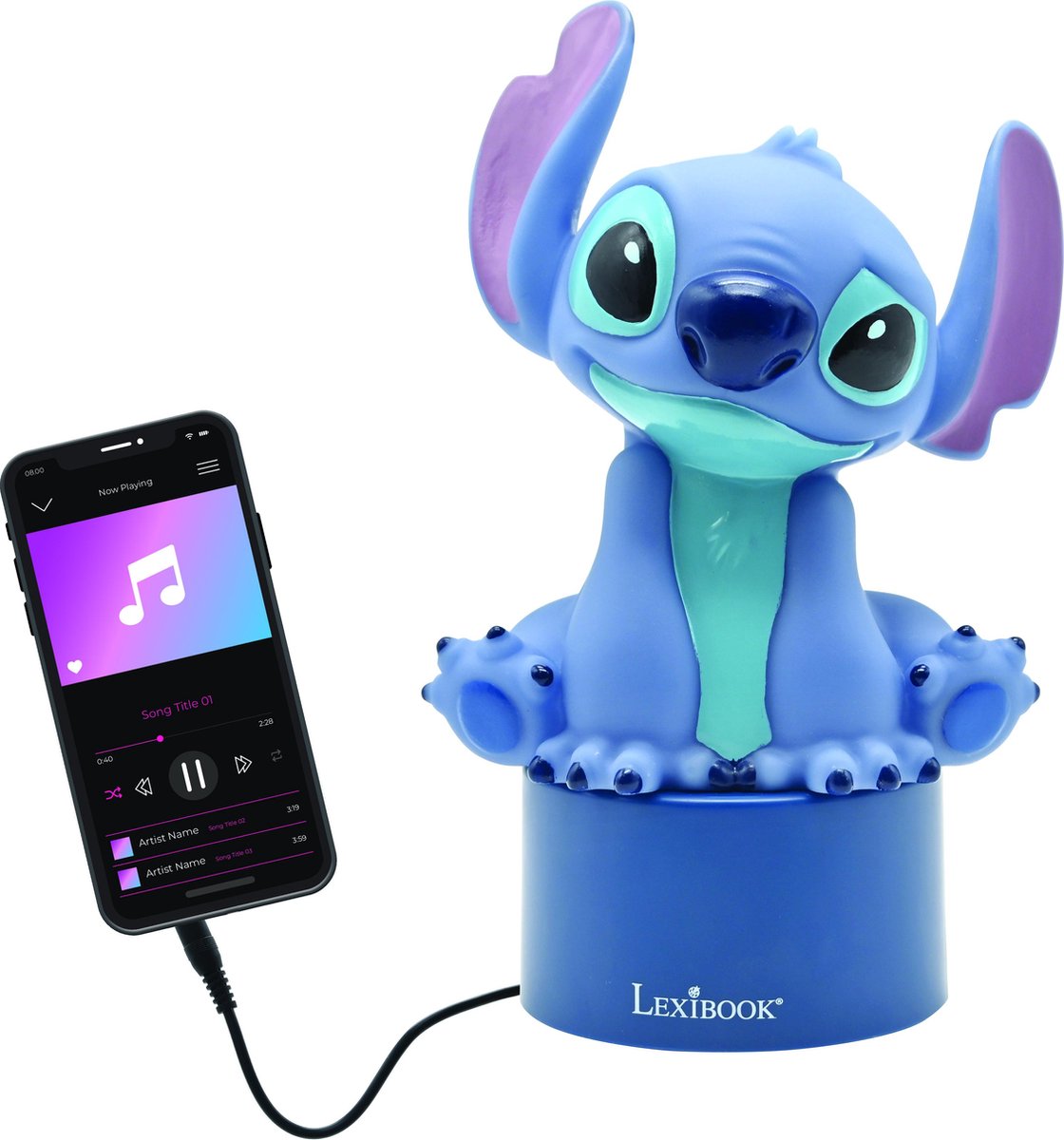 Stitch Nachtlampje met Luidspreker