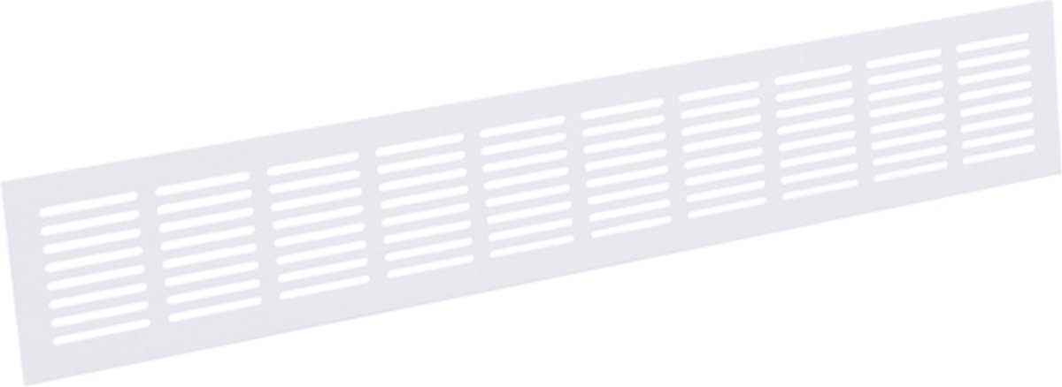 Nedco BV Plintrooster 600x100mm aluminium wit