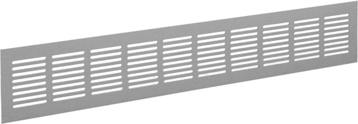 Nedco BV Plintrooster 1000x100mm aluminium wit