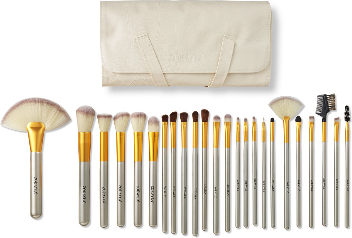 Bol.com Zoë Ayla - 24-delige Make-Up Brush Set aanbieding