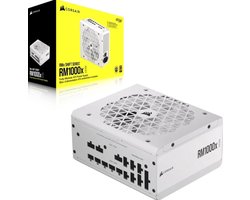 Corsair RM1000x SHIFT - Interne voeding - PSU - 1.000W - 80 Plus Gold (115V) - Volledig modulair - Wit
