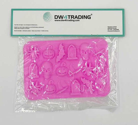 DW4Trading Siliconen Mal Halloween - Kaarsen - Gips & Epoxy Gieten - Zeep - Cake Chocolade Fondant