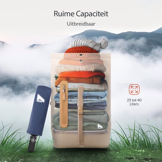 Sac à dos imperméable - Beige