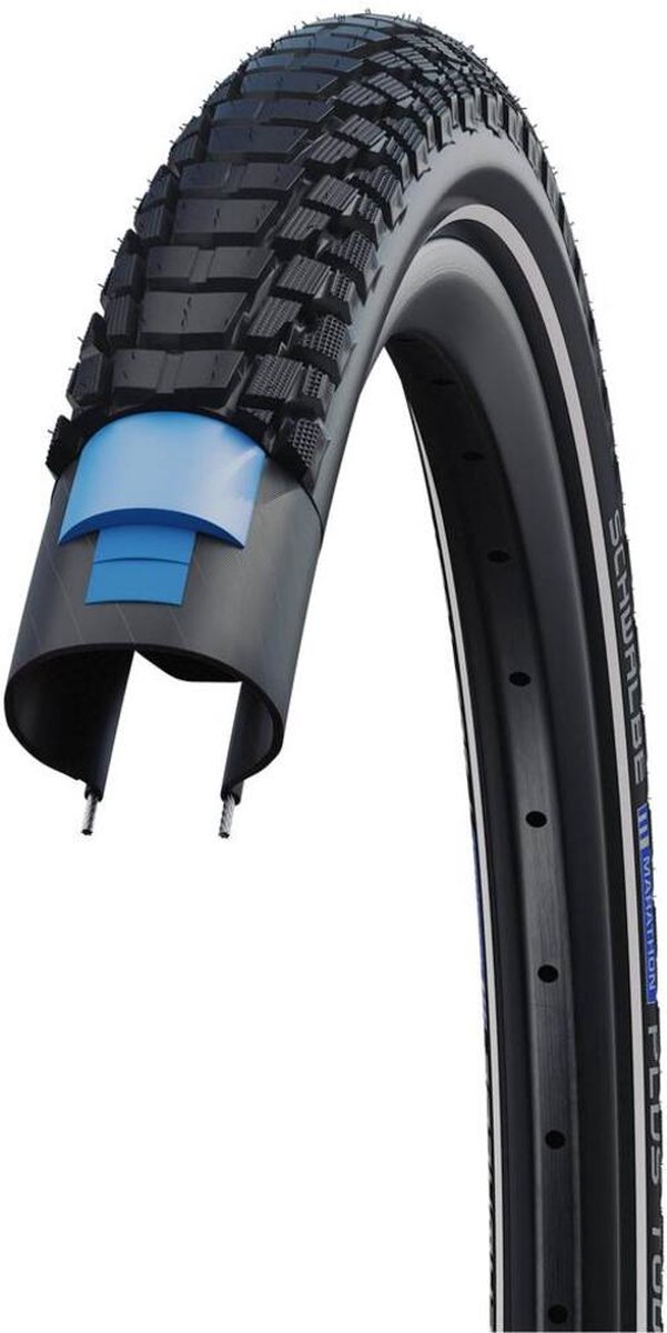 BUB Schwalbe 28-1.75 (47-622) Marathon Plus Tour Perf. zw R van Schwalbe — afbeelding 5