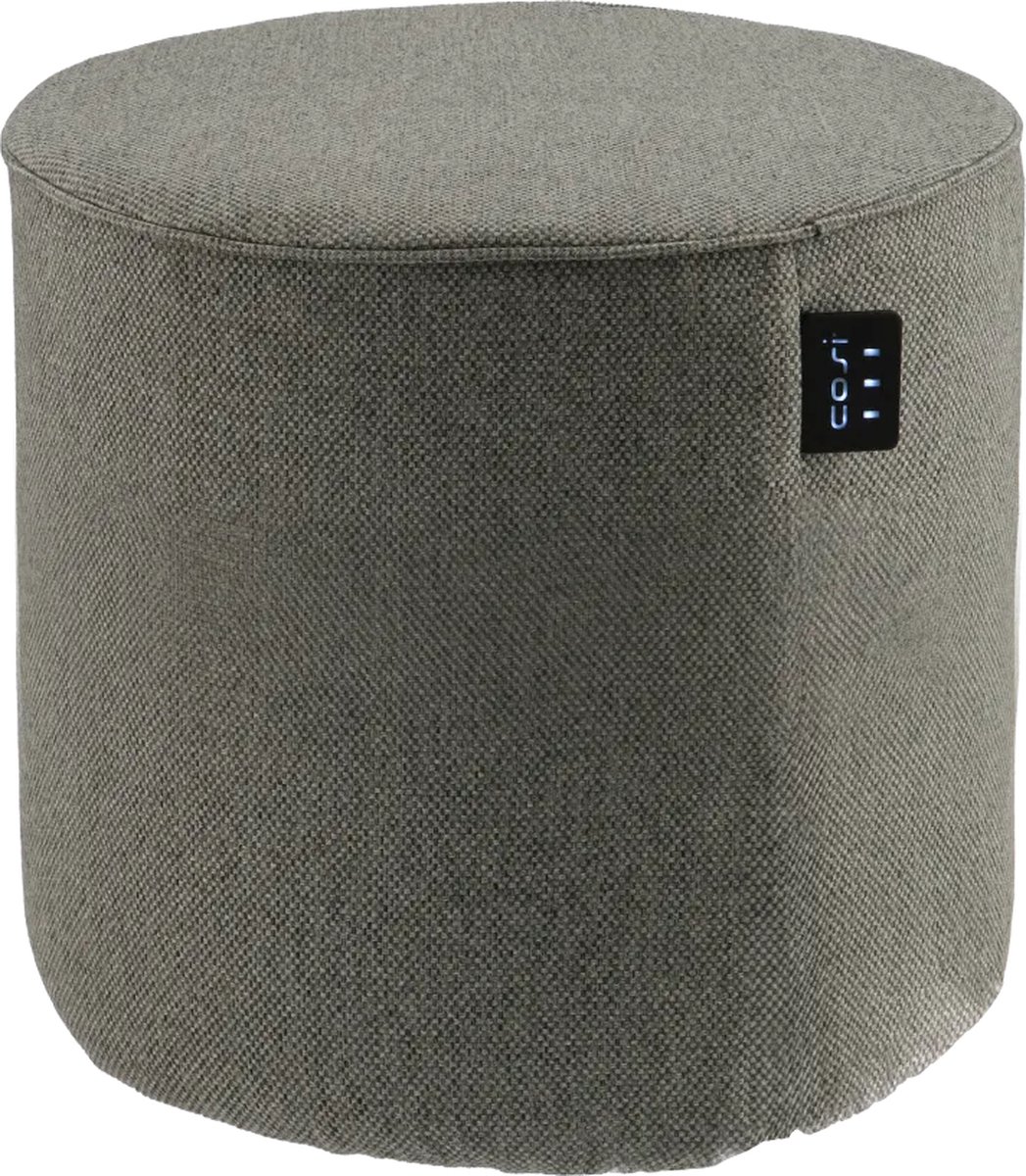 Cosipouf Comfort Grey 45x45cm - 3 Warmtestanden - Wasbare poefhoes - Inclusief oplaadbare batterij en adapter