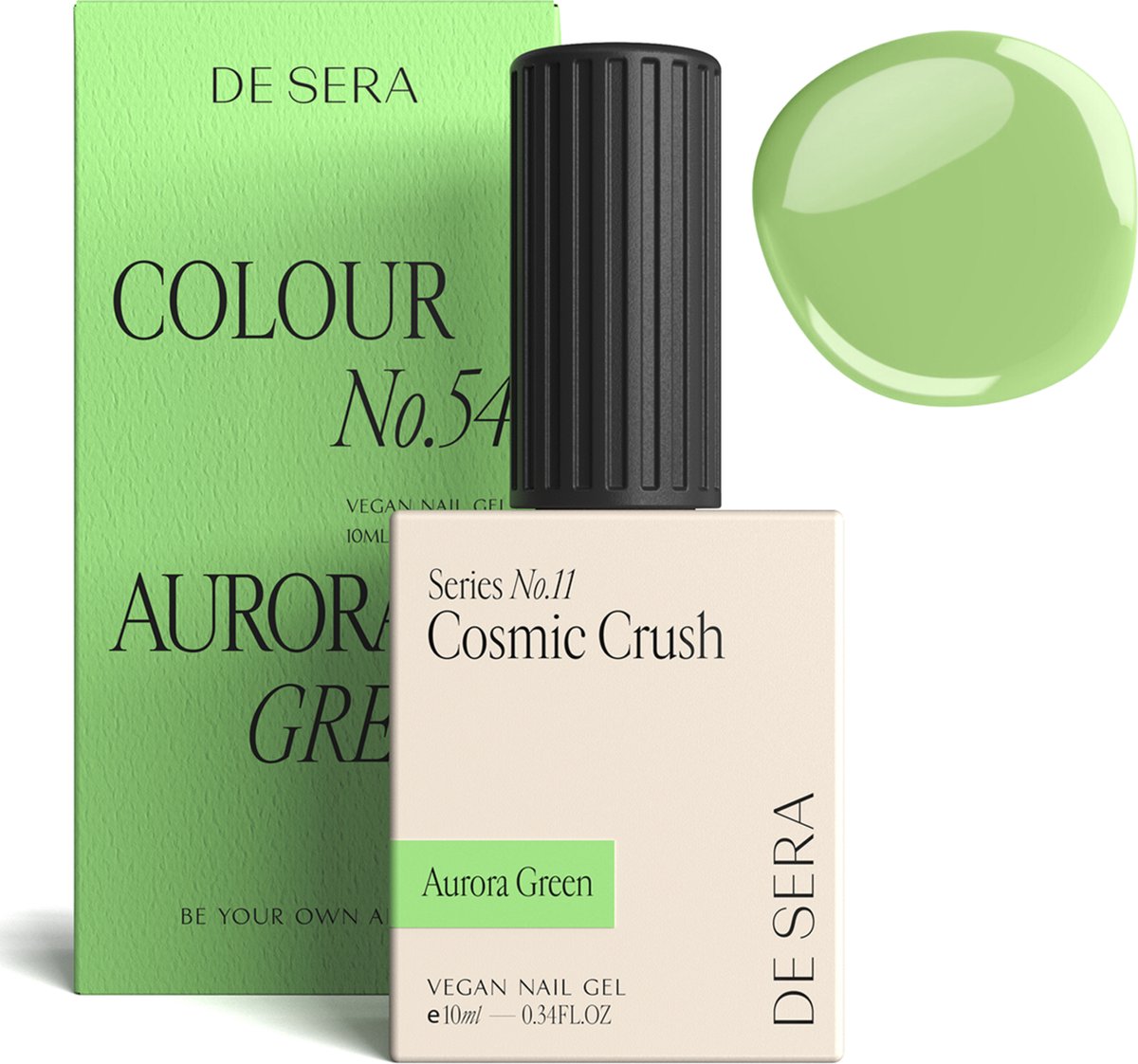 De Sera Gellak - Groene Gel Nagellak - Groen - 10ML - Colour No. 54 Aurora Green