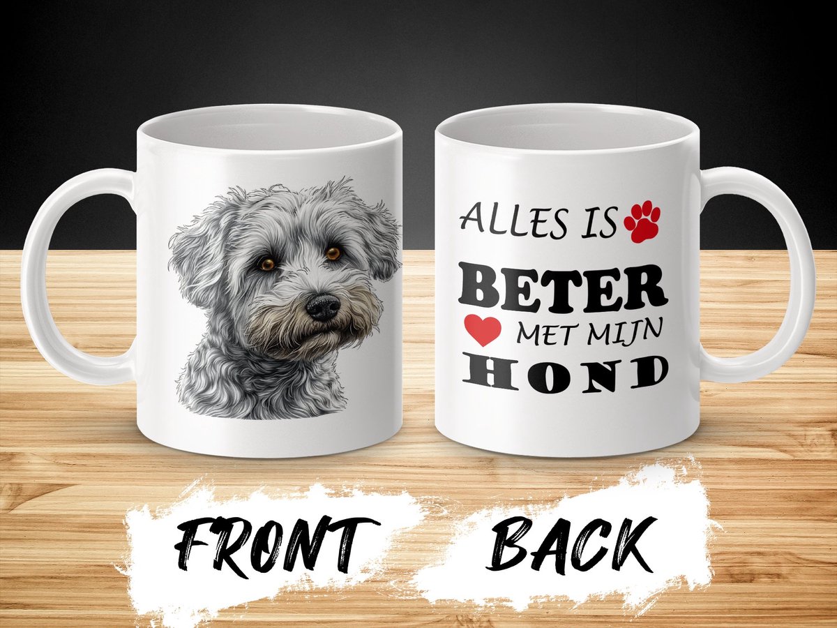 Mok Dandie Dinmont Terrier Alles is beter met mijn hond - dog - doglover