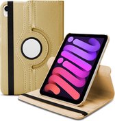 Draaibare Bookcase - Geschikt voor iPad Mini Hoes 6e Generatie - 8.3 inch (2021) - Goud