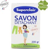 SAVON 2x200G DETACHANT BICARBONATE DE SODIUM | Savon nettoyant multifonctionnel contre les taches